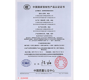 中國國家強制性產(chǎn)品認證證書2194090